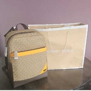 Michael Kors Travel Bag, Unisex Backpack, 15" Height, 3" Width